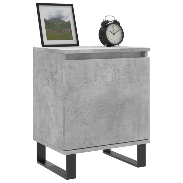 Bedside Cabinets 2 pcs Concrete Grey 40x30x50 cm Engineered Wood