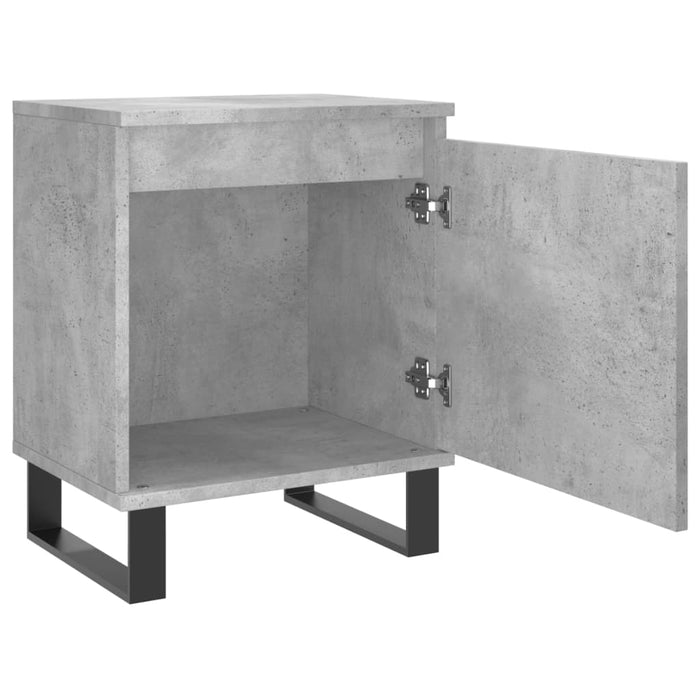 Bedside Cabinets 2 pcs Concrete Grey 40x30x50 cm Engineered Wood