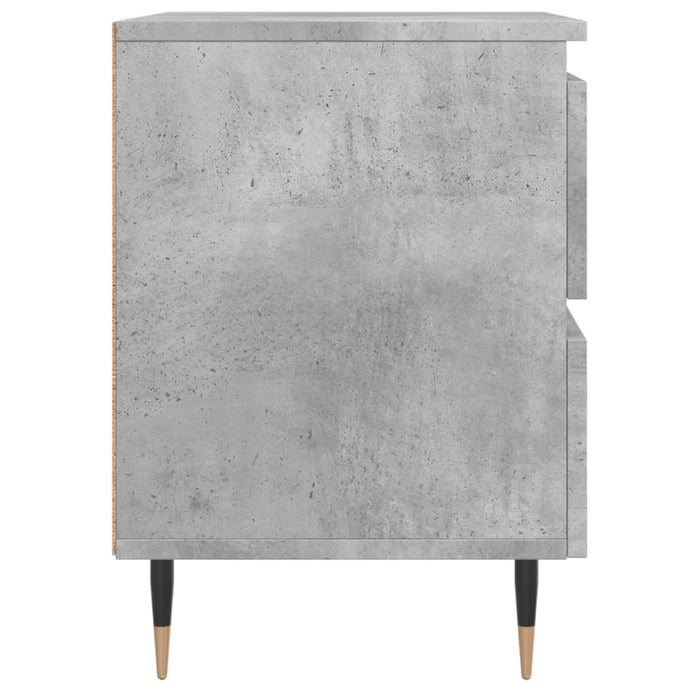 Noptiera Gri Beton 40x35x50 cm Lemn de Inginerie