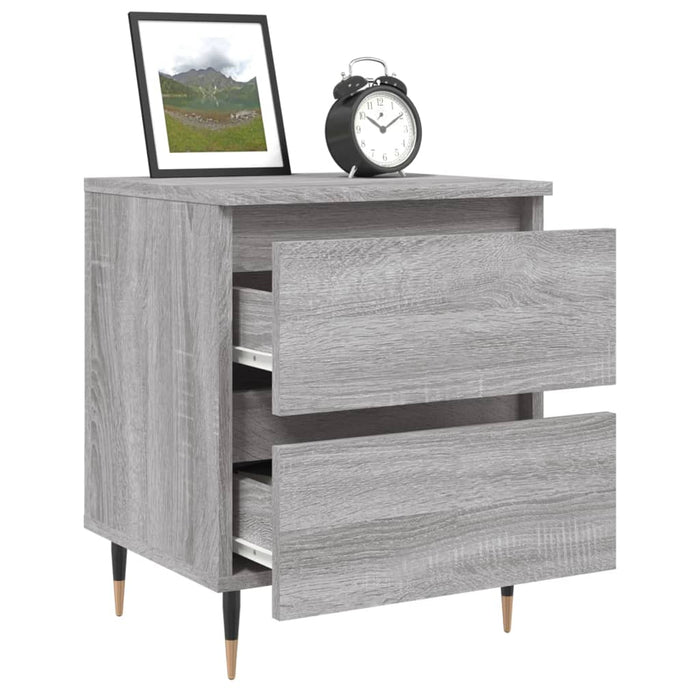 Bedside Cabinet Grey Sonoma 40x35x50 cm Engineered Wood