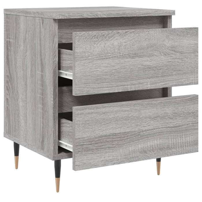 Bedside Cabinet Grey Sonoma 40x35x50 cm Engineered Wood