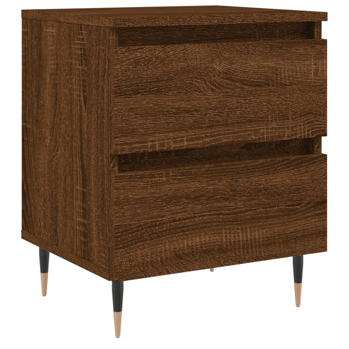 Bedside Cabinet Brown Oak 40x35x50 cm Engineered Wood