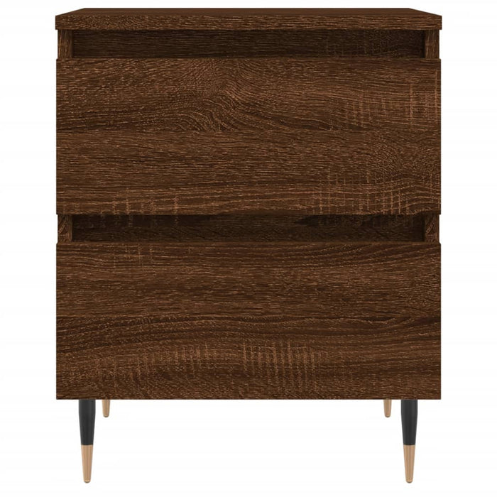 Bedside Cabinet Brown Oak 40x35x50 cm Engineered Wood