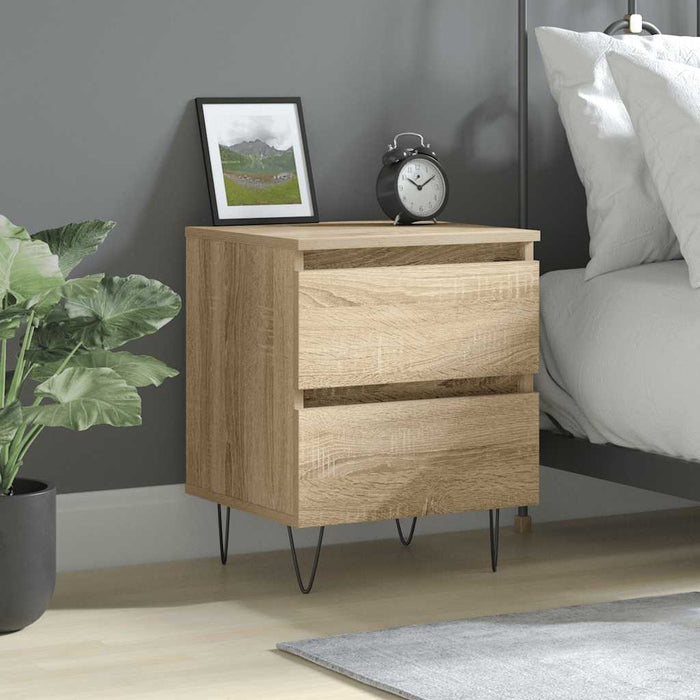 Bedside Cabinet Sonoma Oak 40x35x50 cm Engineered Wood