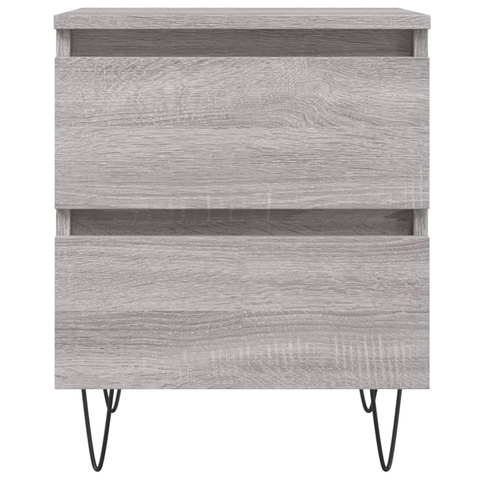 Bedside Cabinets 2 pcs Grey Sonoma 40x35x50 cm Engineered Wood