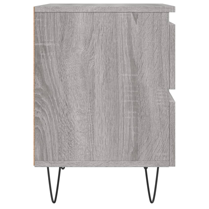 Bedside Cabinets 2 pcs Grey Sonoma 40x35x50 cm Engineered Wood