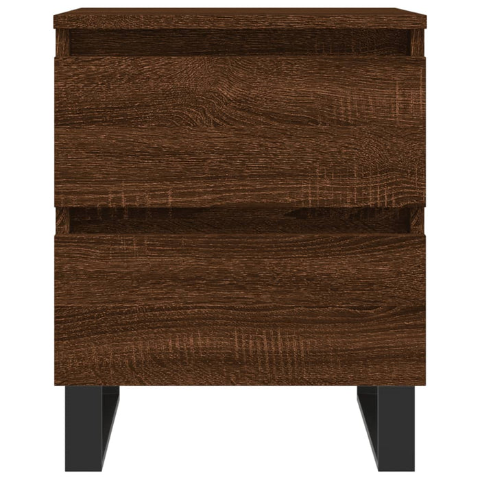 Bedside Cabinets 2 pcs Brown Oak 40x35x50 cm Engineered Wood