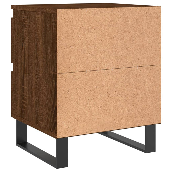 Bedside Cabinets 2 pcs Brown Oak 40x35x50 cm Engineered Wood