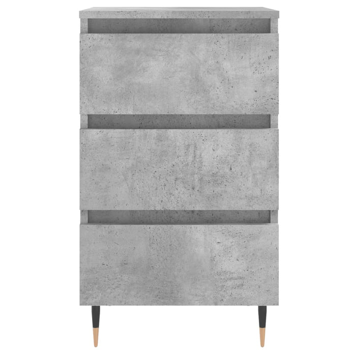 Bedside Cabinets 2 pcs Concrete Grey 40x35x69 cm Engineered Wood