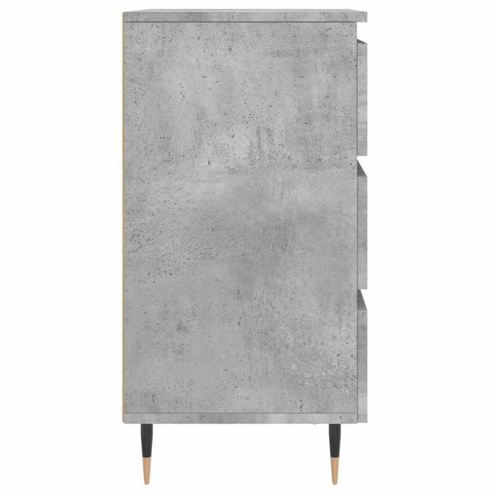 Bedside Cabinets 2 pcs Concrete Grey 40x35x69 cm Engineered Wood