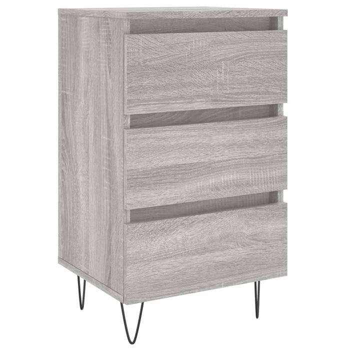 Bedside Cabinet Grey Sonoma 40x35x69 cm Engineered Wood