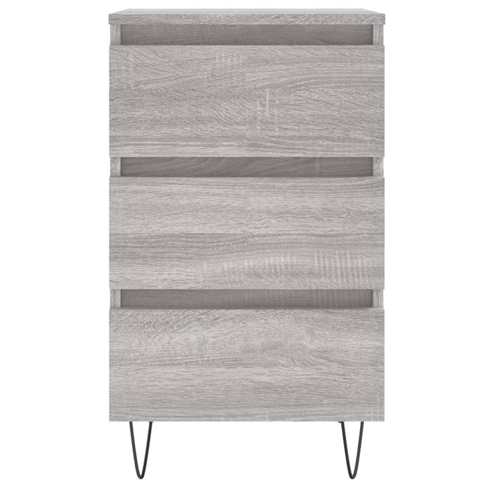 Bedside Cabinet Grey Sonoma 40x35x69 cm Engineered Wood