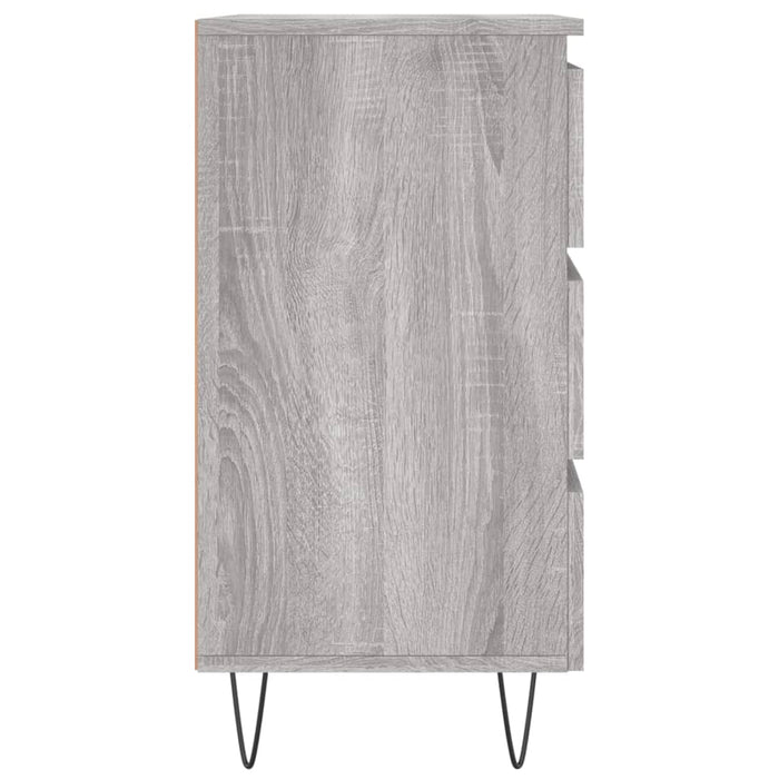 Bedside Cabinet Grey Sonoma 40x35x69 cm Engineered Wood