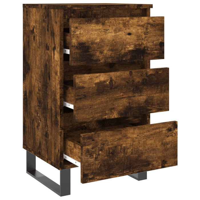 Bedside Cabinets 2 pcs Smoked Oak 40x35x69 cm Engineered Wood