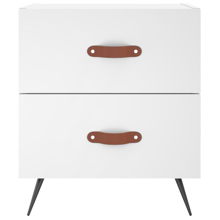 Bedside Cabinets 2 pcs White 40x35x47.5 cm Engineered Wood