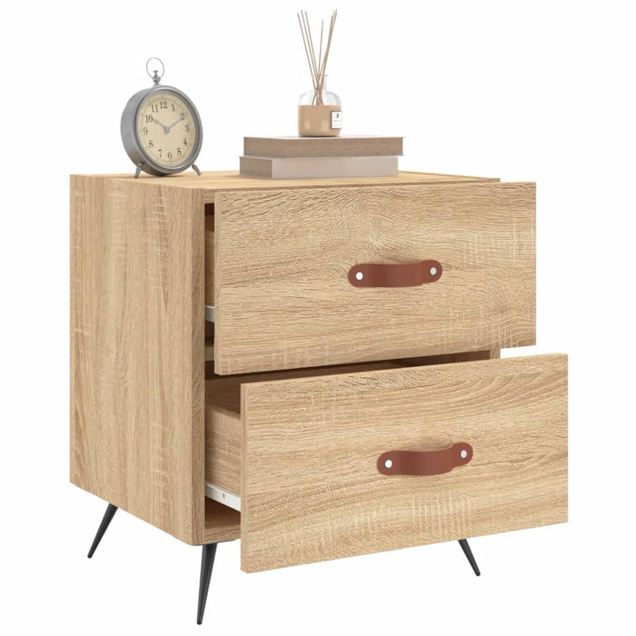 Bedside Cabinets 2 pcs Sonoma Oak 40x35x47.5 cm Engineered Wood