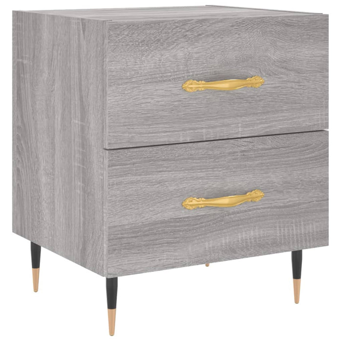 Bedside Cabinet Grey Sonoma 40x35x47.5 cm Engineered Wood