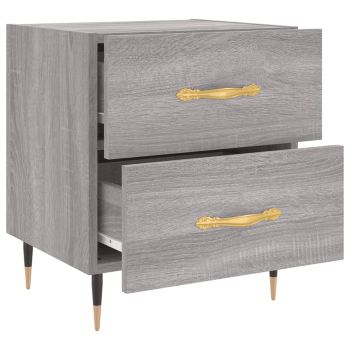 Bedside Cabinet Grey Sonoma 40x35x47.5 cm Engineered Wood