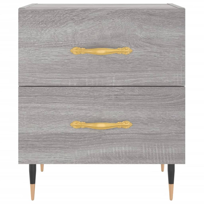 Bedside Cabinet Grey Sonoma 40x35x47.5 cm Engineered Wood