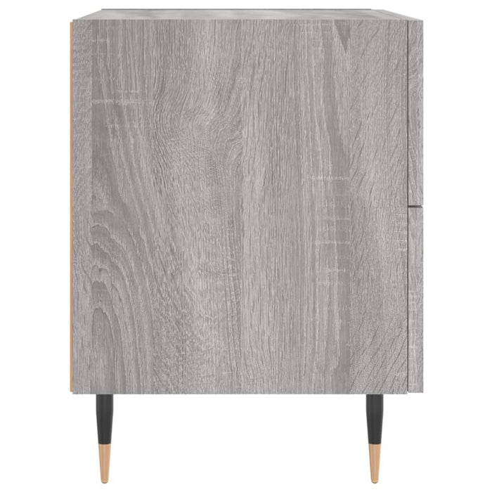 Bedside Cabinet Grey Sonoma 40x35x47.5 cm Engineered Wood