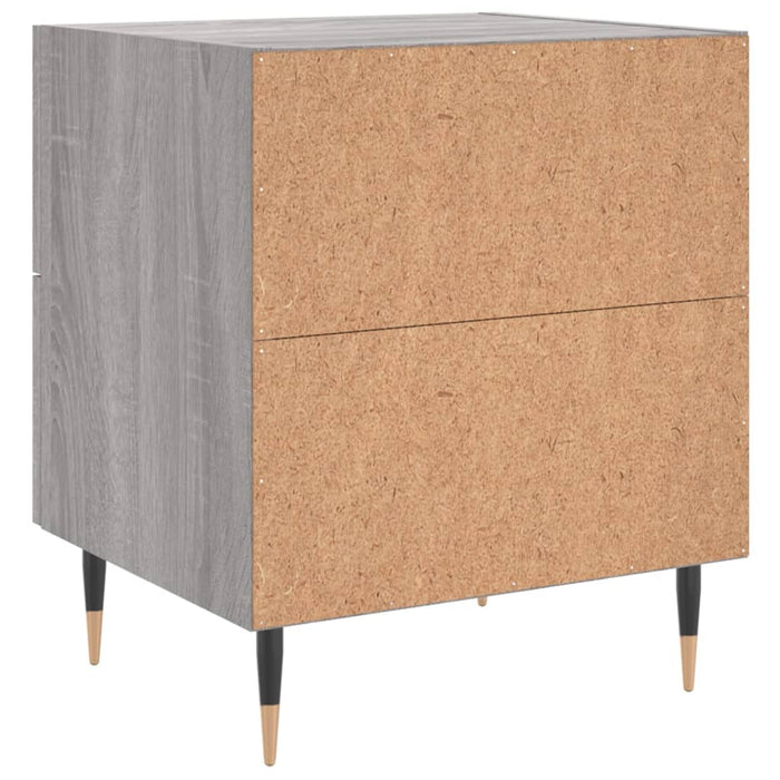 Bedside Cabinet Grey Sonoma 40x35x47.5 cm Engineered Wood