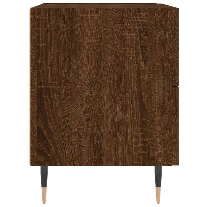 Bedside Cabinets 2 pcs Brown Oak 40x35x47.5 cm Engineered Wood