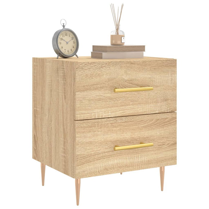 Bedside Cabinets 2 pcs Sonoma Oak 40x35x47.5 cm Engineered Wood