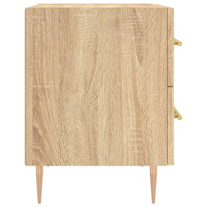 Bedside Cabinets 2 pcs Sonoma Oak 40x35x47.5 cm Engineered Wood