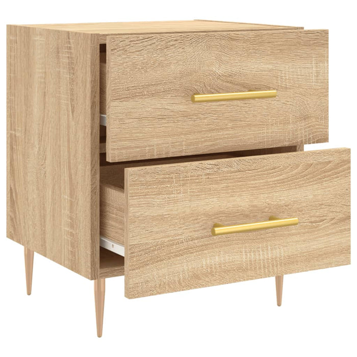 Bedside Cabinets 2 pcs Sonoma Oak 40x35x47.5 cm Engineered Wood