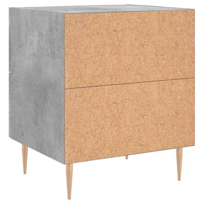 Bedside Cabinets 2 pcs Concrete Grey 40x35x47.5 cm Engineered Wood