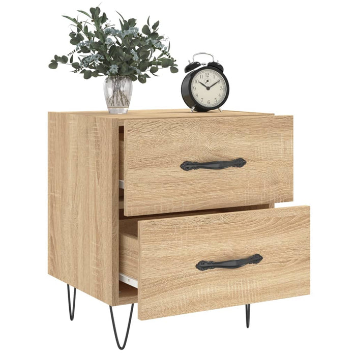 Bedside Cabinets 2 pcs Sonoma Oak 40x35x47.5 cm Engineered Wood