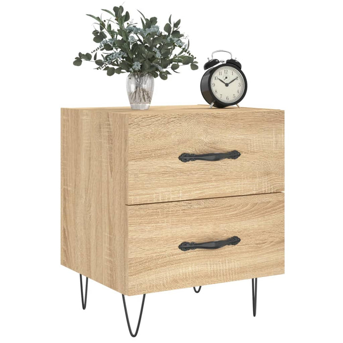 Bedside Cabinets 2 pcs Sonoma Oak 40x35x47.5 cm Engineered Wood