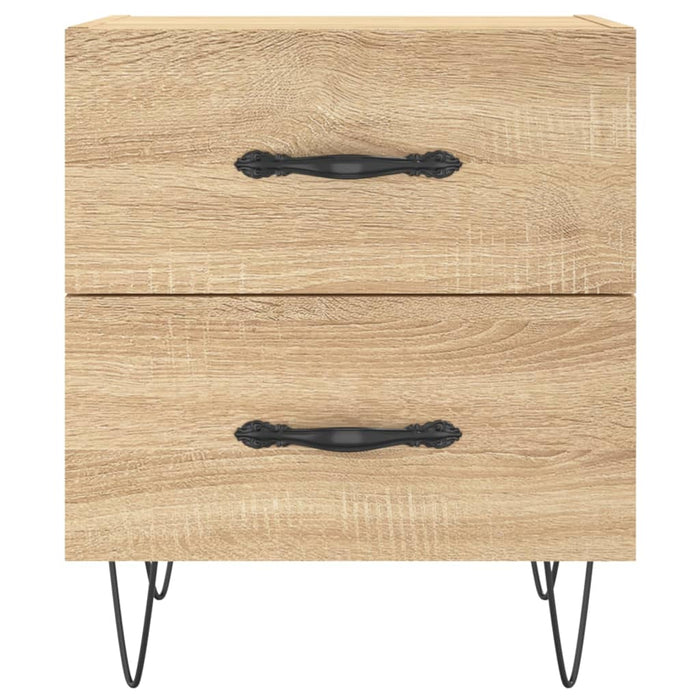 Bedside Cabinets 2 pcs Sonoma Oak 40x35x47.5 cm Engineered Wood