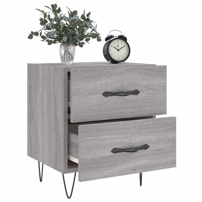 Bedside Cabinets 2 pcs Grey Sonoma 40x35x47.5 cm Engineered Wood