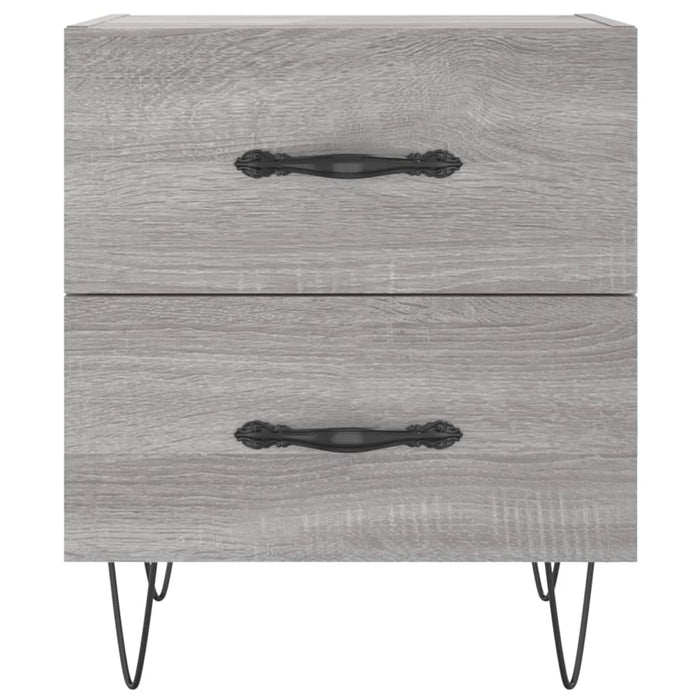 Bedside Cabinets 2 pcs Grey Sonoma 40x35x47.5 cm Engineered Wood