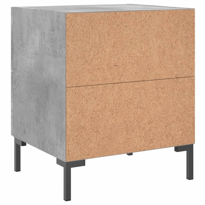 Bedside Cabinets 2 pcs Concrete Grey 40x35x47.5 cm Engineered Wood