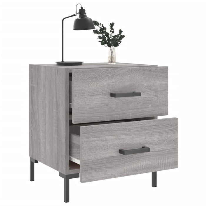 Bedside Cabinets 2 pcs Grey Sonoma 40x35x47.5 cm Engineered Wood