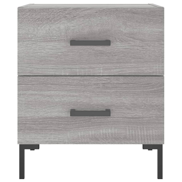 Bedside Cabinets 2 pcs Grey Sonoma 40x35x47.5 cm Engineered Wood