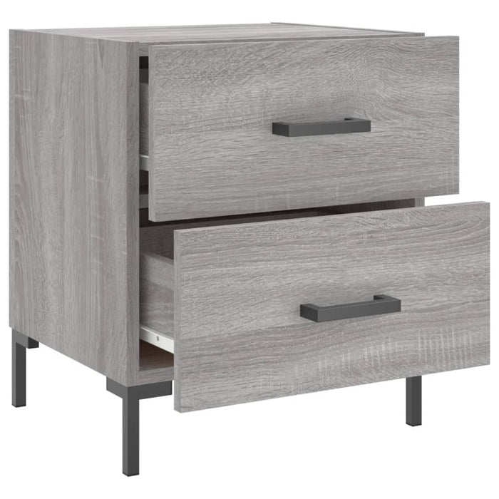 Bedside Cabinets 2 pcs Grey Sonoma 40x35x47.5 cm Engineered Wood