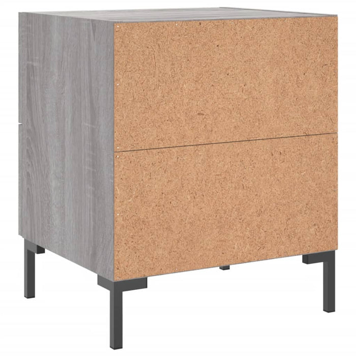 Bedside Cabinets 2 pcs Grey Sonoma 40x35x47.5 cm Engineered Wood