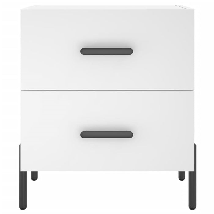 Bedside Cabinets 2 pcs White 40x35x47.5 cm Engineered Wood