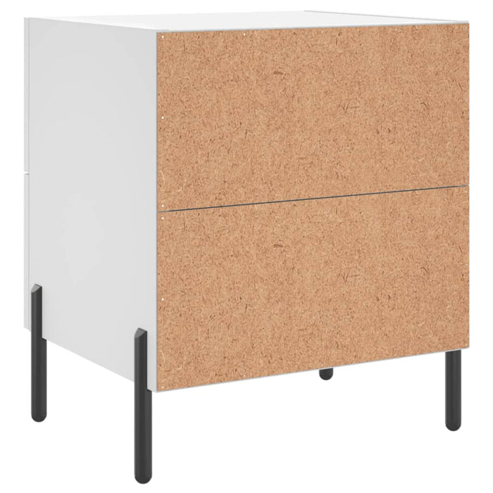 Bedside Cabinets 2 pcs White 40x35x47.5 cm Engineered Wood