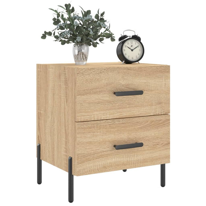 Bedside Cabinets 2 pcs Sonoma Oak 40x35x47.5 cm Engineered Wood