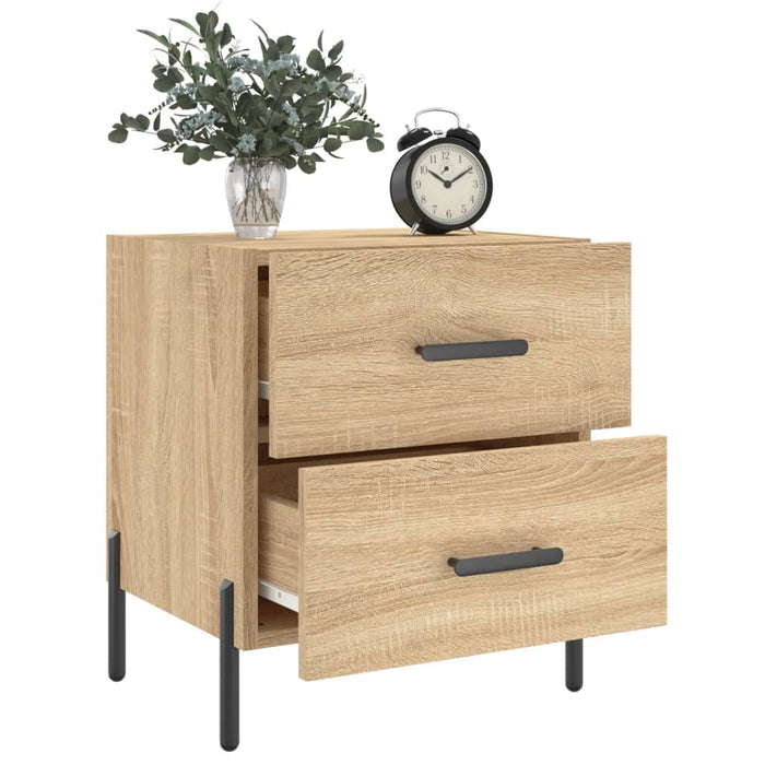 Bedside Cabinets 2 pcs Sonoma Oak 40x35x47.5 cm Engineered Wood