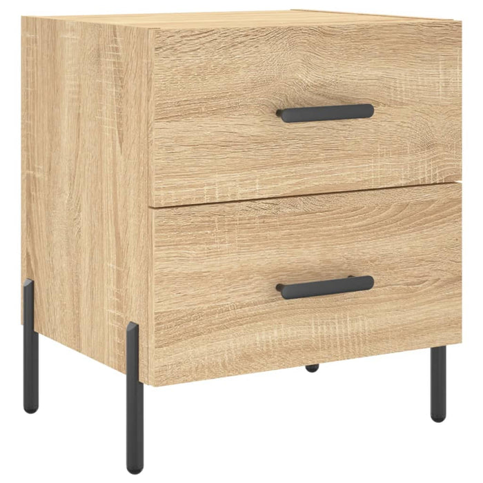 Bedside Cabinets 2 pcs Sonoma Oak 40x35x47.5 cm Engineered Wood