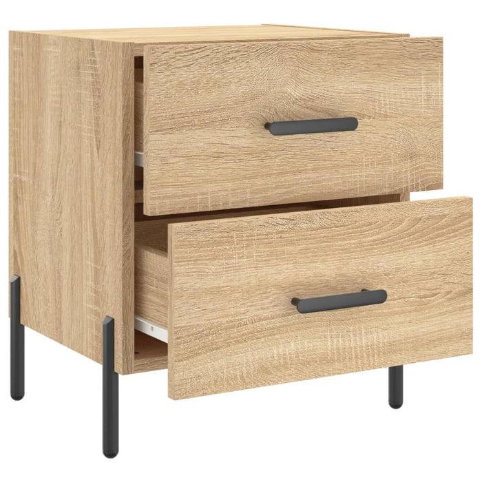 Bedside Cabinets 2 pcs Sonoma Oak 40x35x47.5 cm Engineered Wood