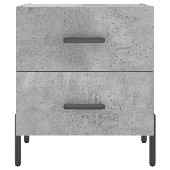 Bedside Cabinets 2 pcs Concrete Grey 40x35x47.5 cm Engineered Wood