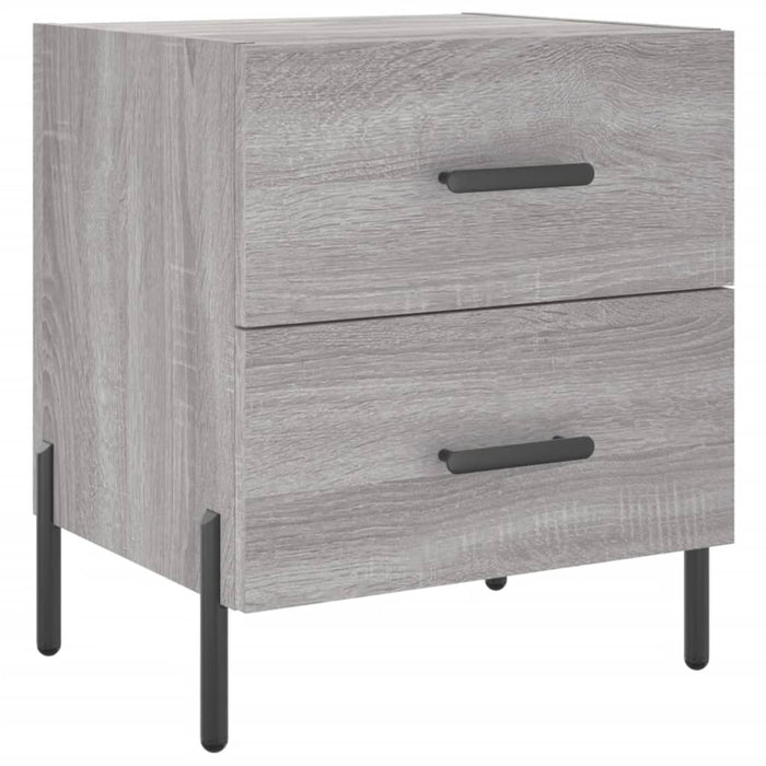 Bedside Cabinets 2 pcs Grey Sonoma 40x35x47.5 cm Engineered Wood