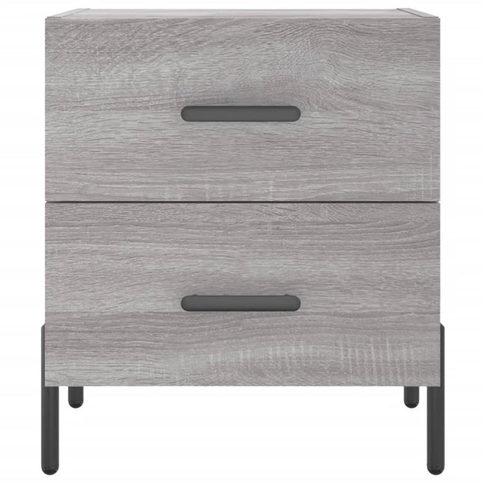 Bedside Cabinets 2 pcs Grey Sonoma 40x35x47.5 cm Engineered Wood