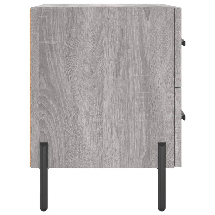 Bedside Cabinets 2 pcs Grey Sonoma 40x35x47.5 cm Engineered Wood